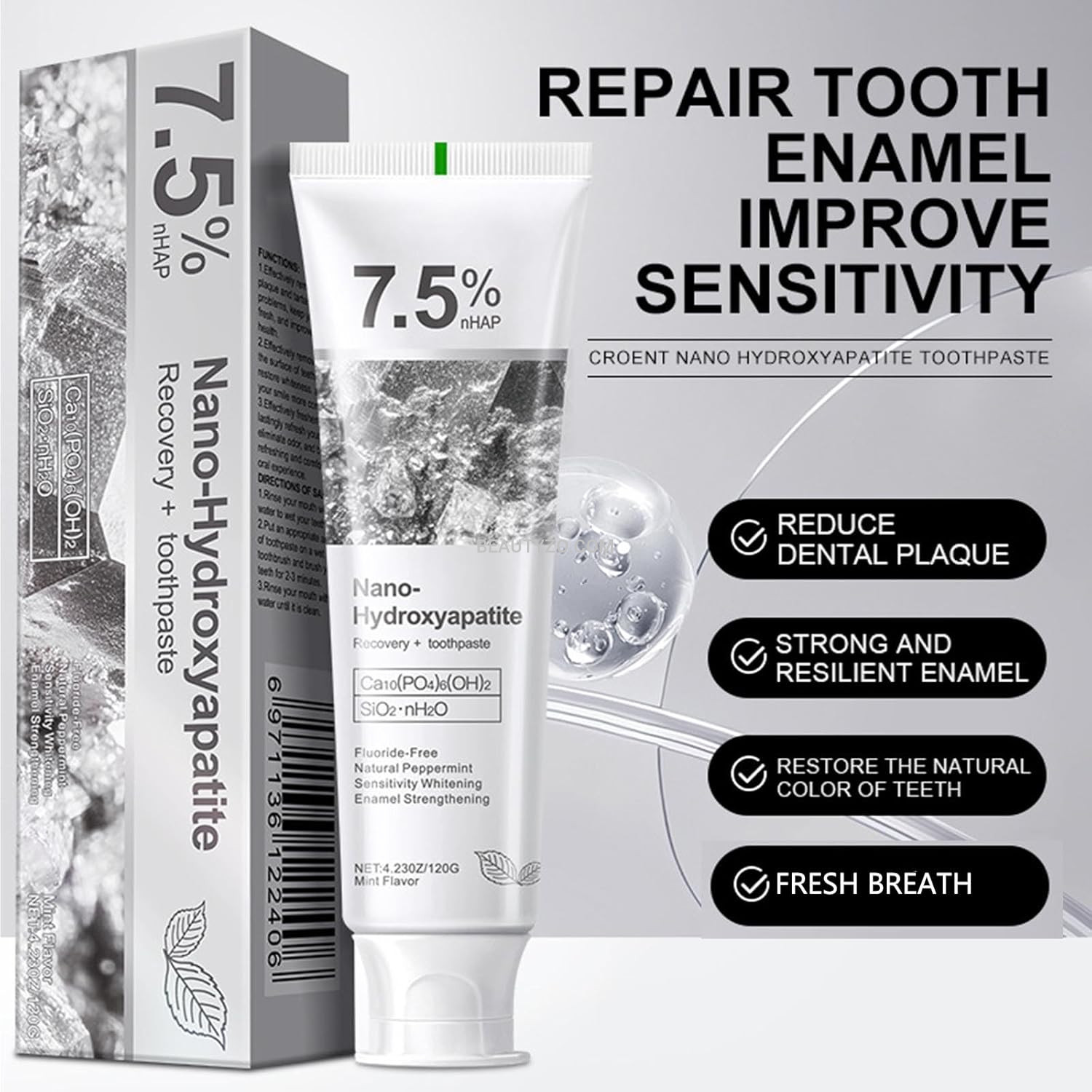 Nano-Hydroxyapatite Recovery Toothpaste 7.5