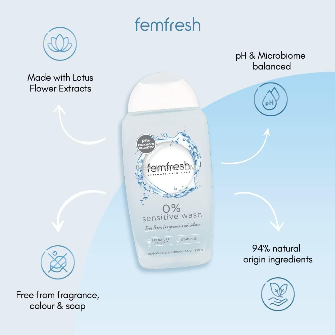 Femfresh 0% Sensitive Intimate Wash - Fragrance & Colour Free