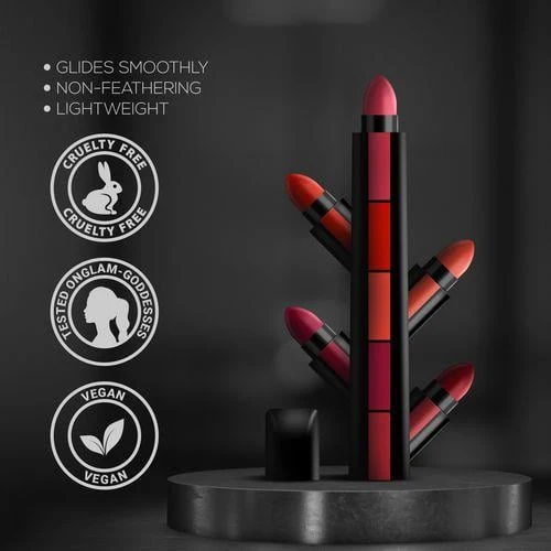 HUDA Fab 5 Matte Finish 5 in 1 Lipstick