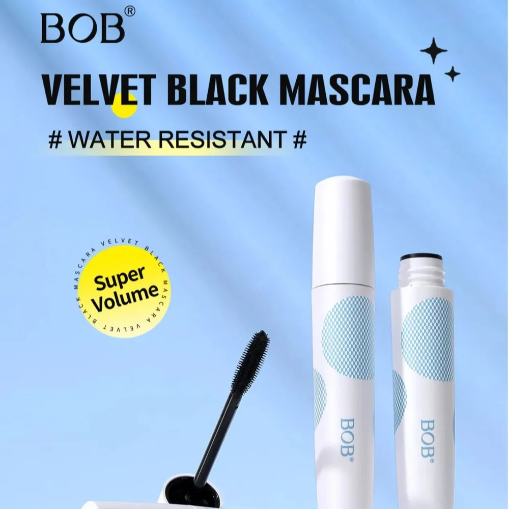 BOB Velvet Black Mascara – Volumizing, Lengthening & Smudge-Proof Mascara
